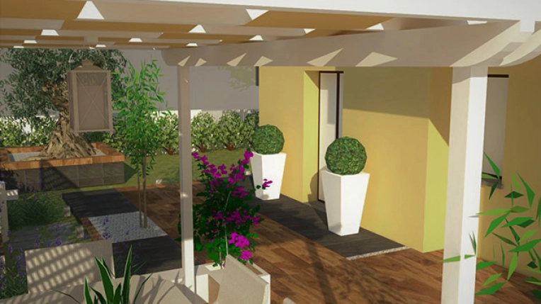 Landscape Design, Patios & Terraces, Single-Family Homes, New Build